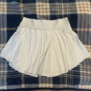 Aerie offline real me pleated high rise skirt (skort) size large white